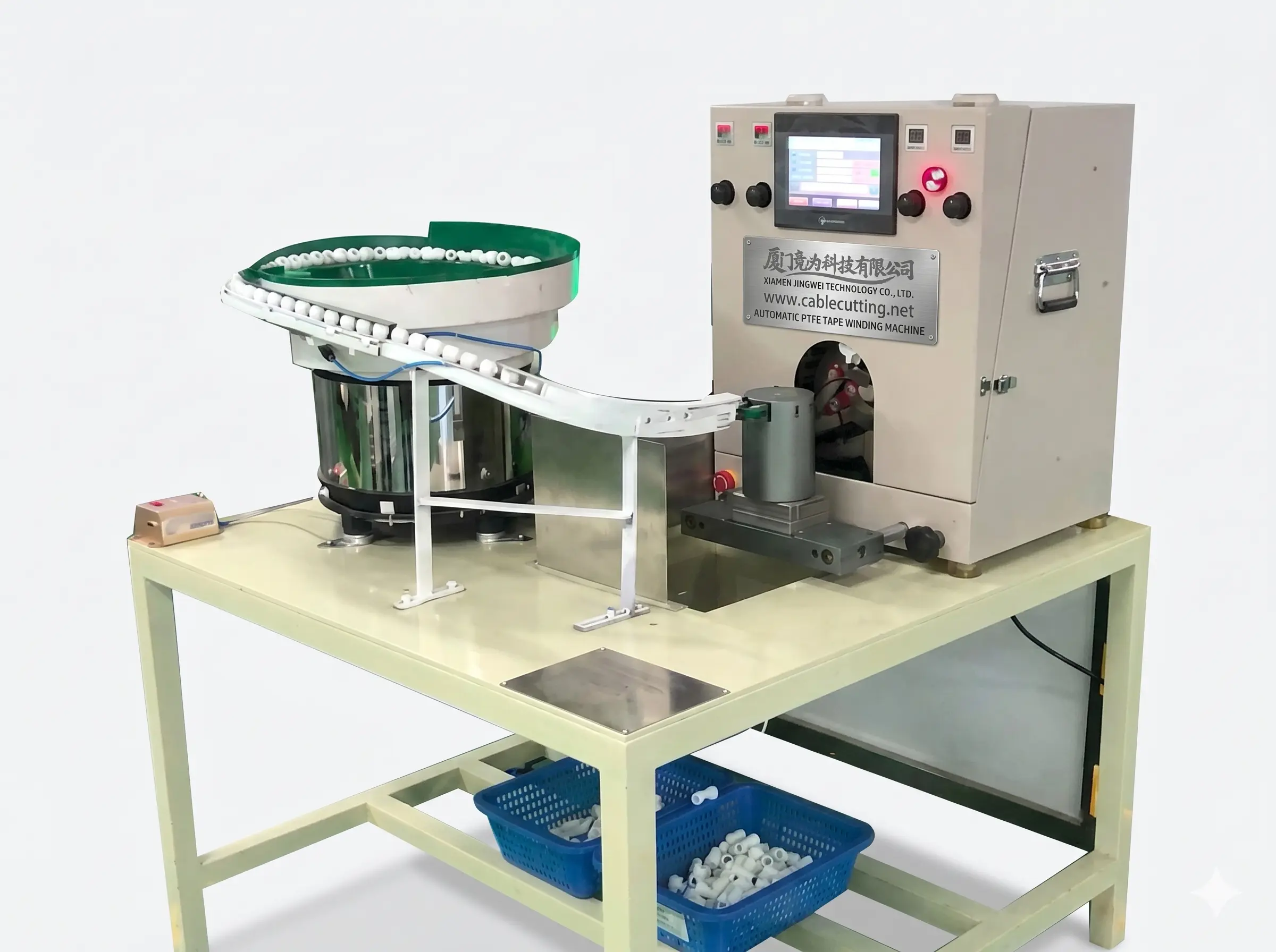 Máquina Automática de Enrolamento com Fita PTFE WPM-1310 – Alta Precisão e Eficiência