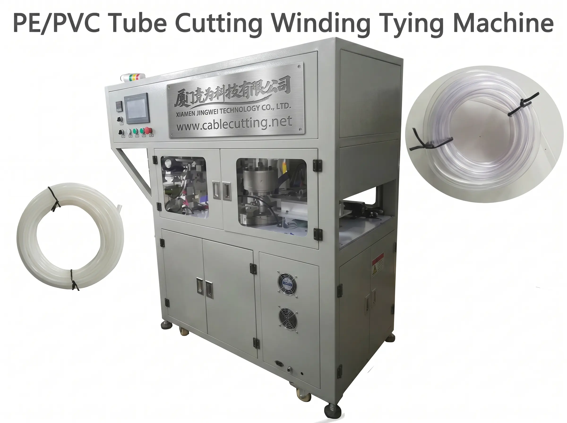 Máquina de Corte e Amarração de Bobinas de Tubos PE/PVC WPM-02SL