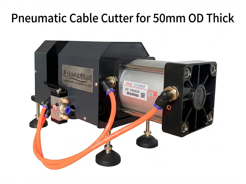 Máquina de Corte Pneumático de Cabos WPM-C50 | Processamento Automatizado