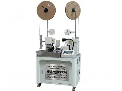 Máquina Automática de Crimpar Terminais em Cabo Duplo WPM-180 - Máquina Automática de Crimpar Terminais