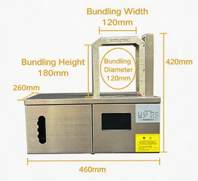 Máquina de Embalagem com Fita OPP para Bobinas de Cabo JW-1216 Thumb