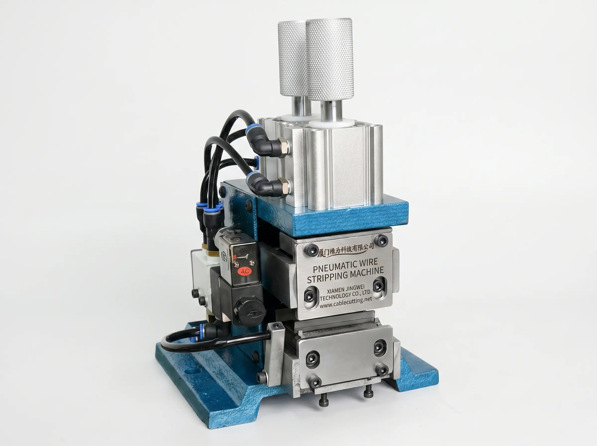 Máquina Pneumática Vertical para Decapagem de Fios - Eficiência JINGWEI
