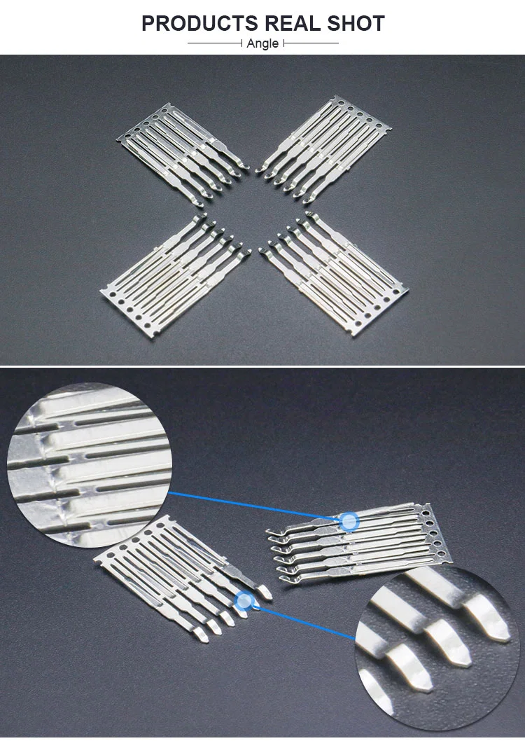 Conector terminal da solda do PWB, conector terminal masculino de bronze, precisão do OEM que carimba o conector terminal