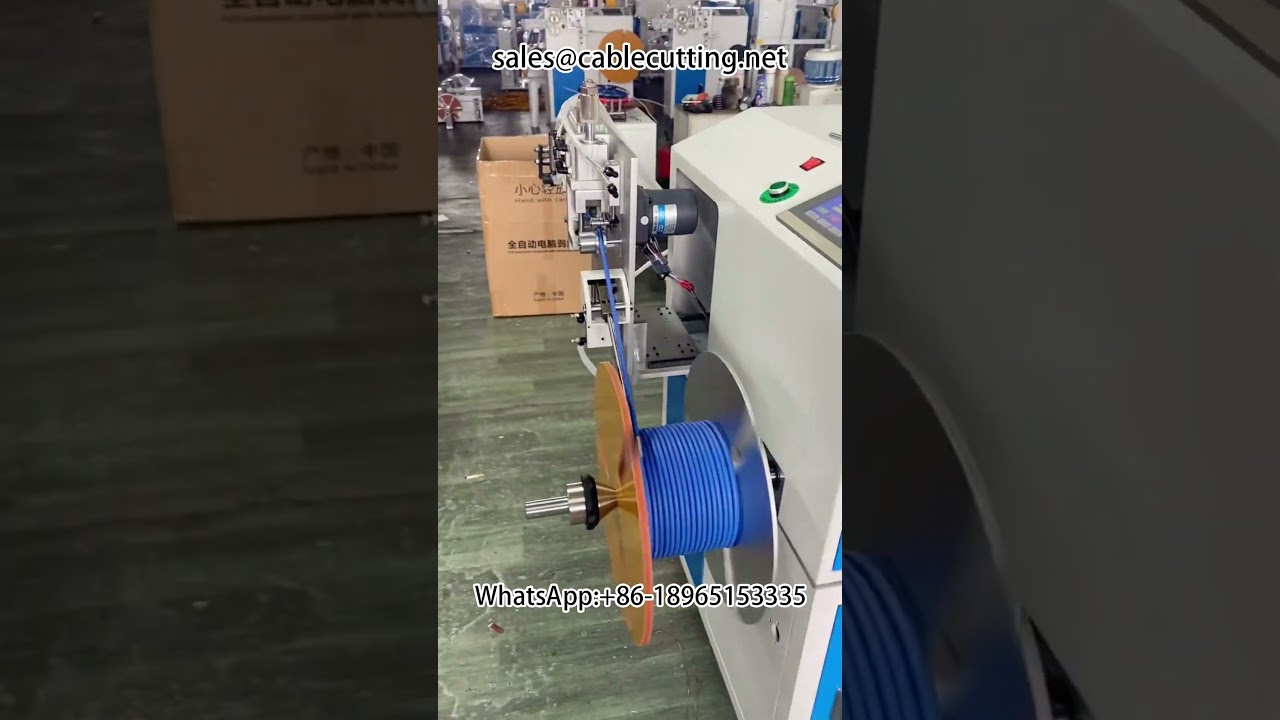 Máquina de Bobinar Fios e Cabos | Processamento de Chicotes Elétricos | Rebobinadeira Automática