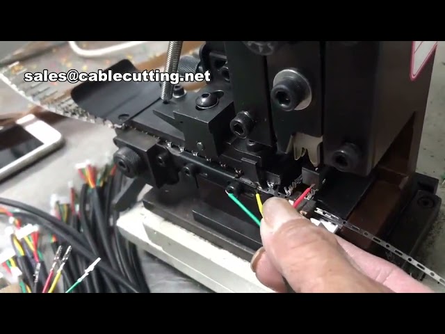 Máquina de Crimpagem Semi-Automática para Conectores de Cabo | Ferramenta de Decapagem e Crimpagem de Terminais