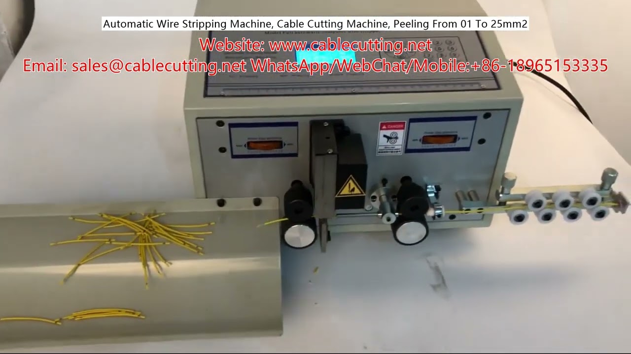 Máquina Automática de Decapagem de Fios, Corte de Cabos e Decapagem de 0,1 a 25mm²