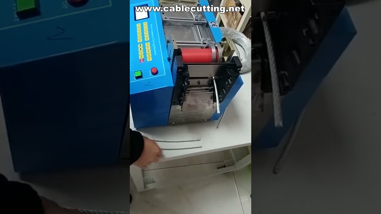 Máquina de Corte para Papel, Tubo Termoencolhível e Fios | Cortadora Automática de Precisão