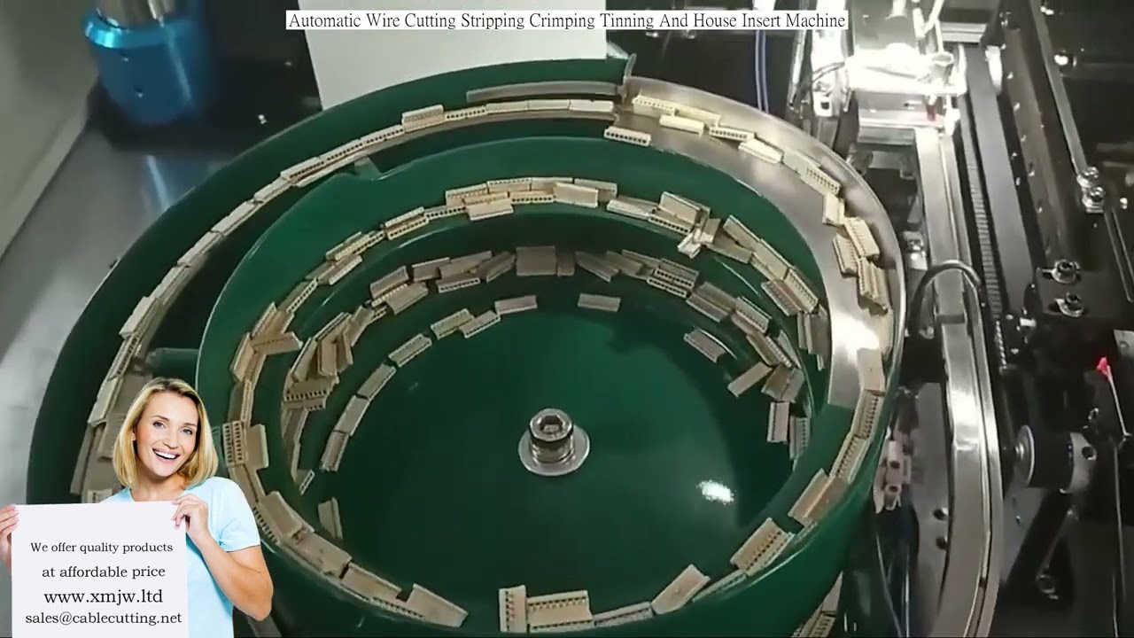 Máquina Automática de Processamento de Fios: Corte, Decapagem, Crimpagem, Estanhagem e Inserção