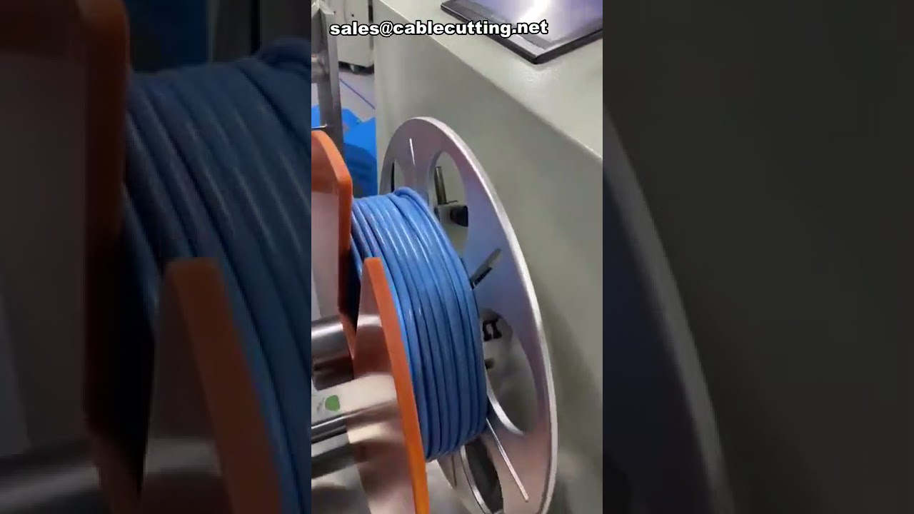 Máquina de Bobinar Fios com Duas Linhas Paralelas - Corte, Medição e Enrolamento de Cabos