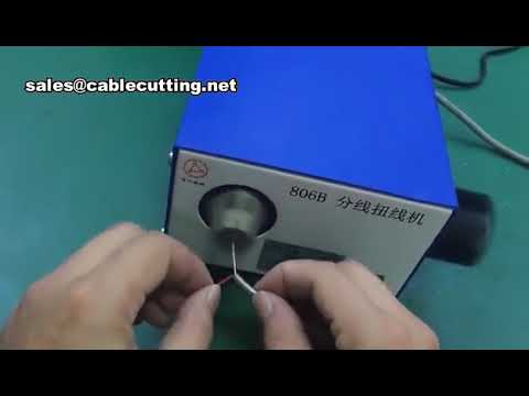 Máquina de Dividir e Torcer Fios Blindados com Escova - Ferramenta para Descascar e Torcer Cabos Trançados