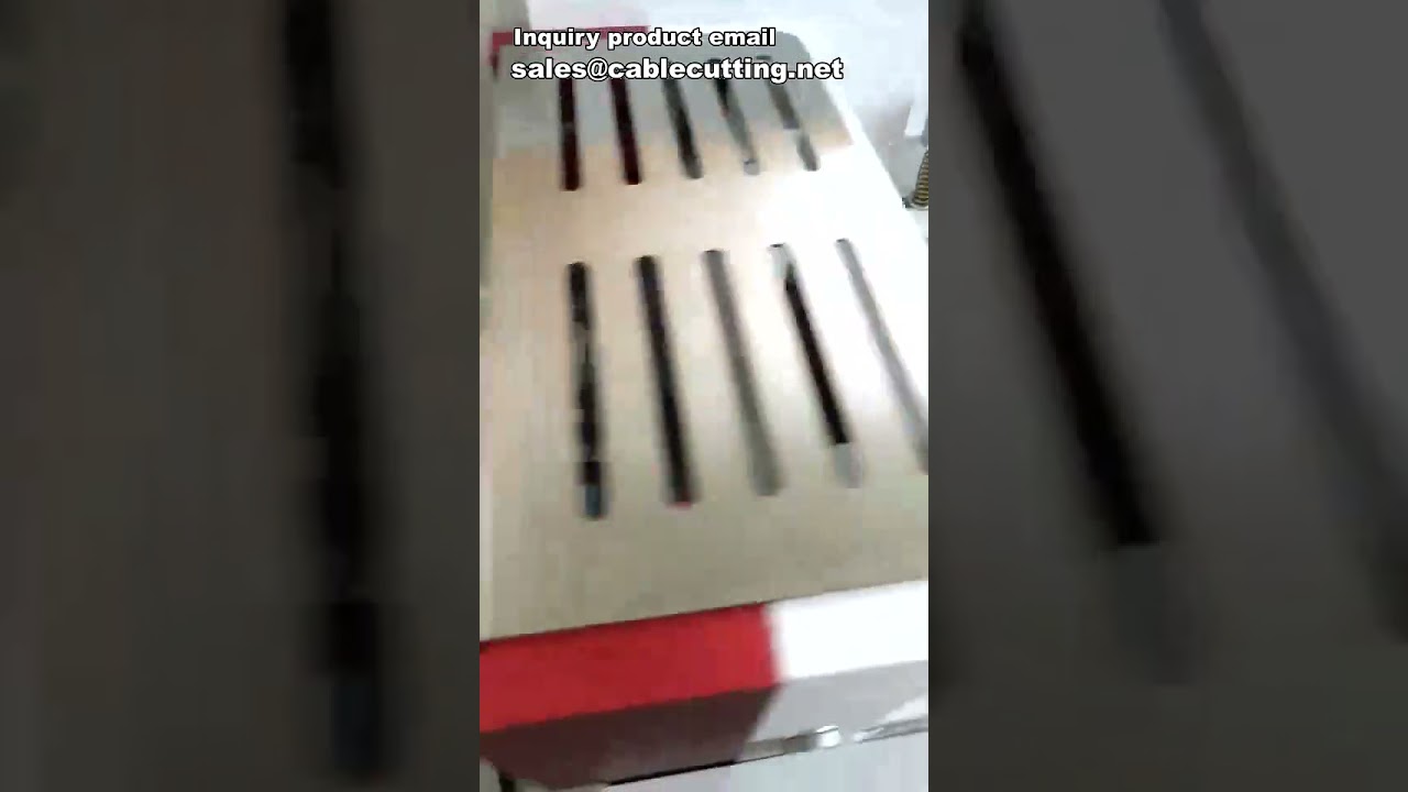 Máquina de Corte Automático de Tubos PVC | Cortadora de Cabos e Tubos Termorretráteis