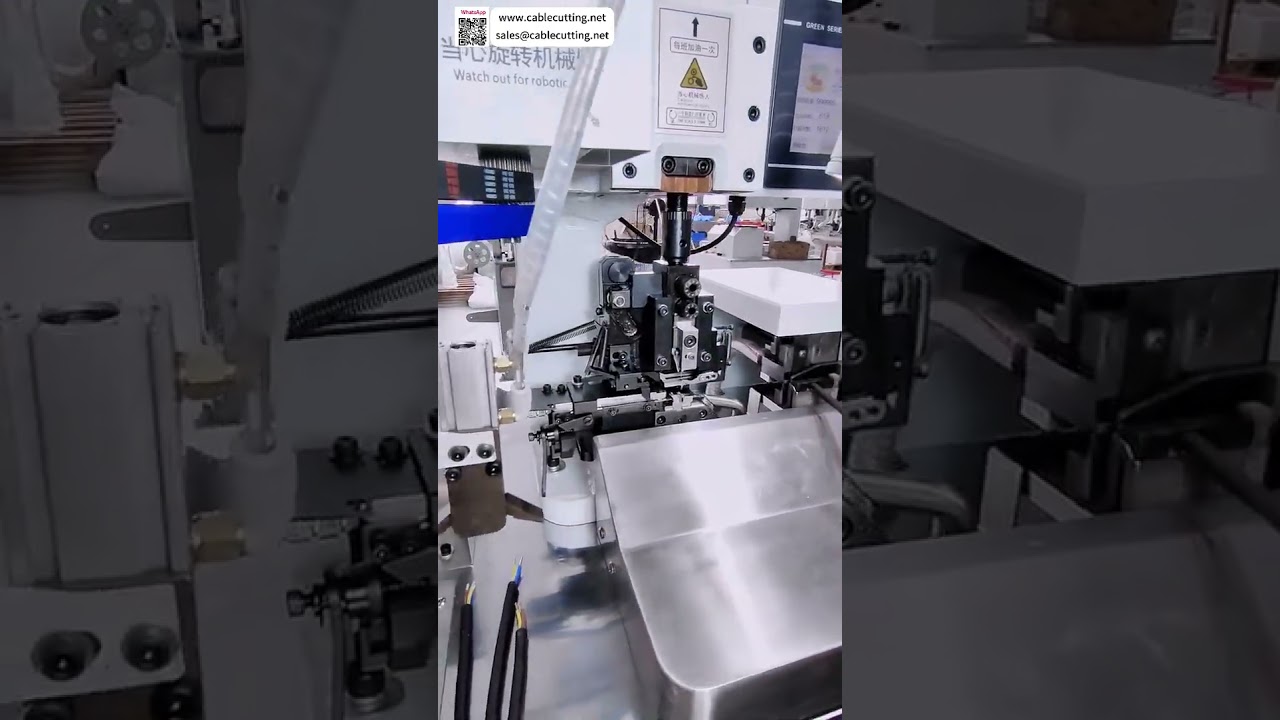 Máquina de Crimpagem de Terminal Dente de Tubarão para Fios Multicore Ultra Curtos - Processamento de Chicote EV