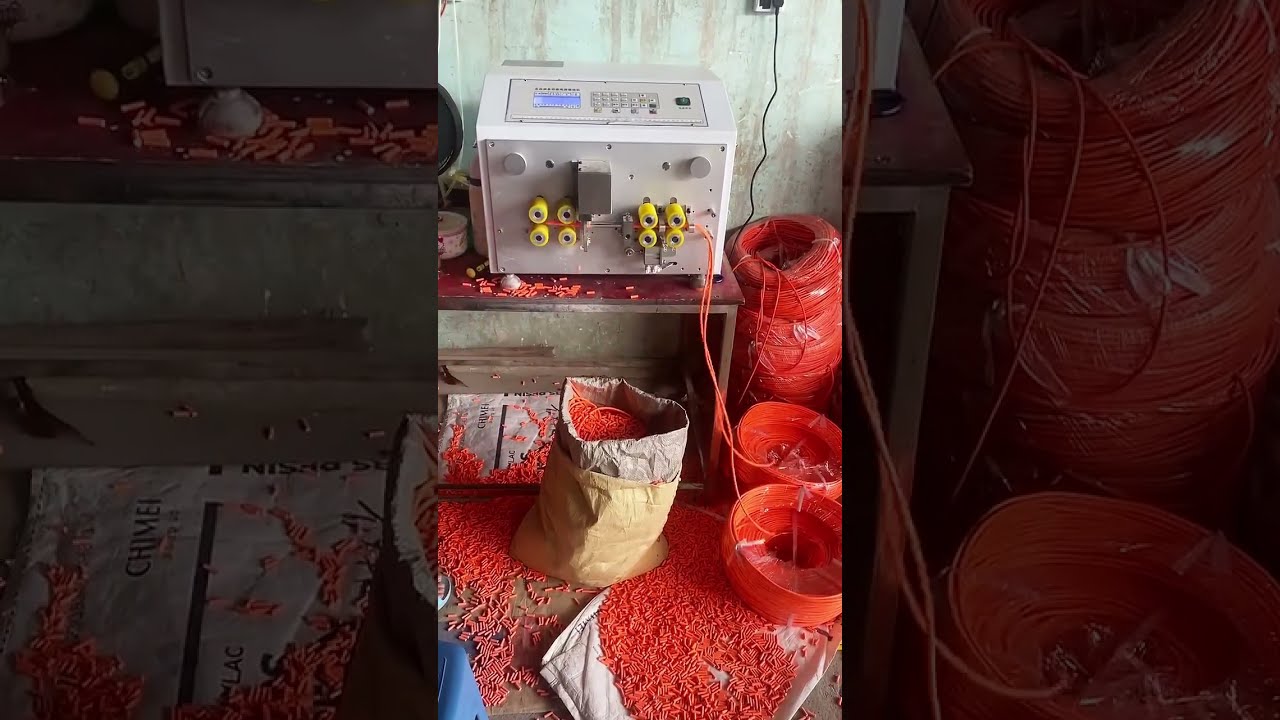 Máquina de Decapagem de Cabos: Fio 6mm, Decapagem 18mm, Corte Preciso | Automação Industrial