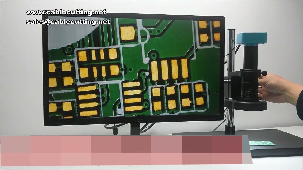 Microscópio 4K de Alta Definição, Câmera de Medição Industrial para Inspeção e Reparo Óptico Digital