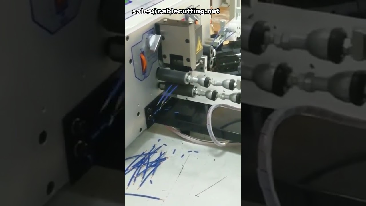 Máquina Automática de Decapagem, Corte e Torção de Fios | Alta Precisão Industrial