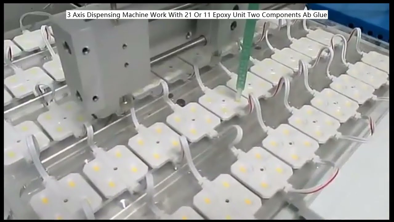 Máquina de Dispensação de 3 Eixos para Cola AB Bicomponente com Unidade de Epóxi 21 ou 11