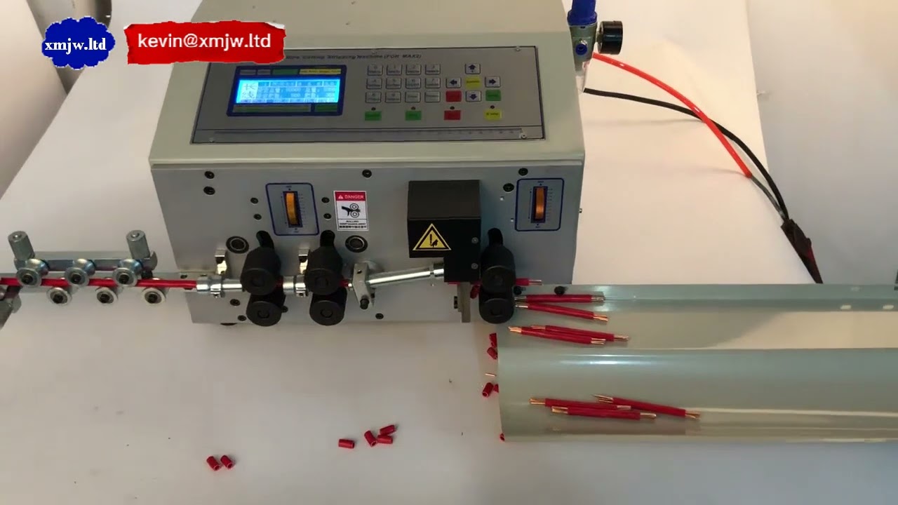 Máquina Automática Industrial de Corte e Decapagem de Cabos Multifilares