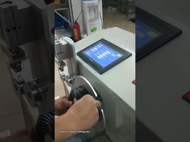 Máquina Automática Integrada para Medição e Bobinamento de Cabos