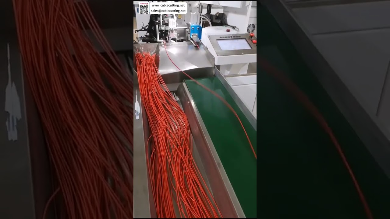 Crimpeadora Automática de Terminais Dupla Cabeça com Alimentação Servo e Controle de Comprimento | Máquina para Processos Eletrônicos