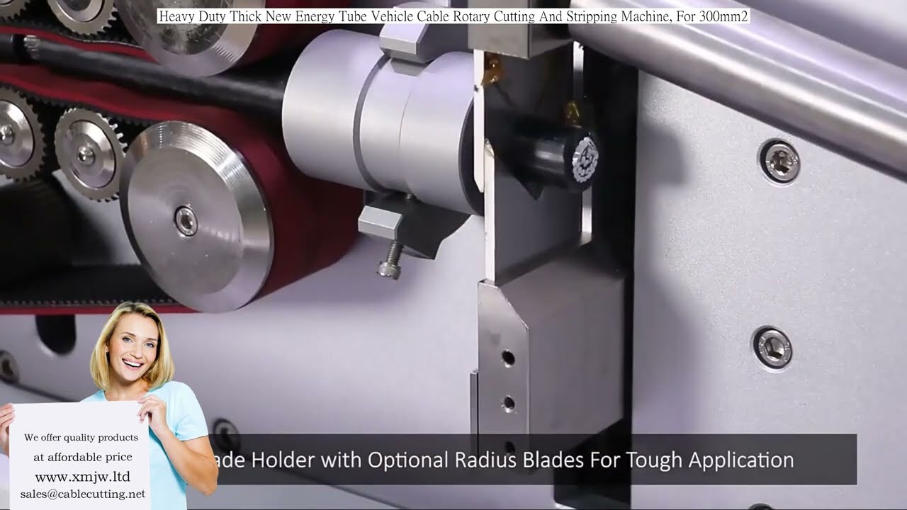 Máquina Rotativa de Corte e Decapagem para Cabos de Veículos de Nova Energia (300mm²) - Uso Pesado