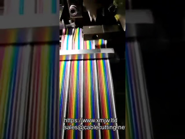 Máquina Semi-Automática 3 20P para Descascar e Crimpar Cabo Fita | Suporte para Fio Plano de 20 a 40 Pinos