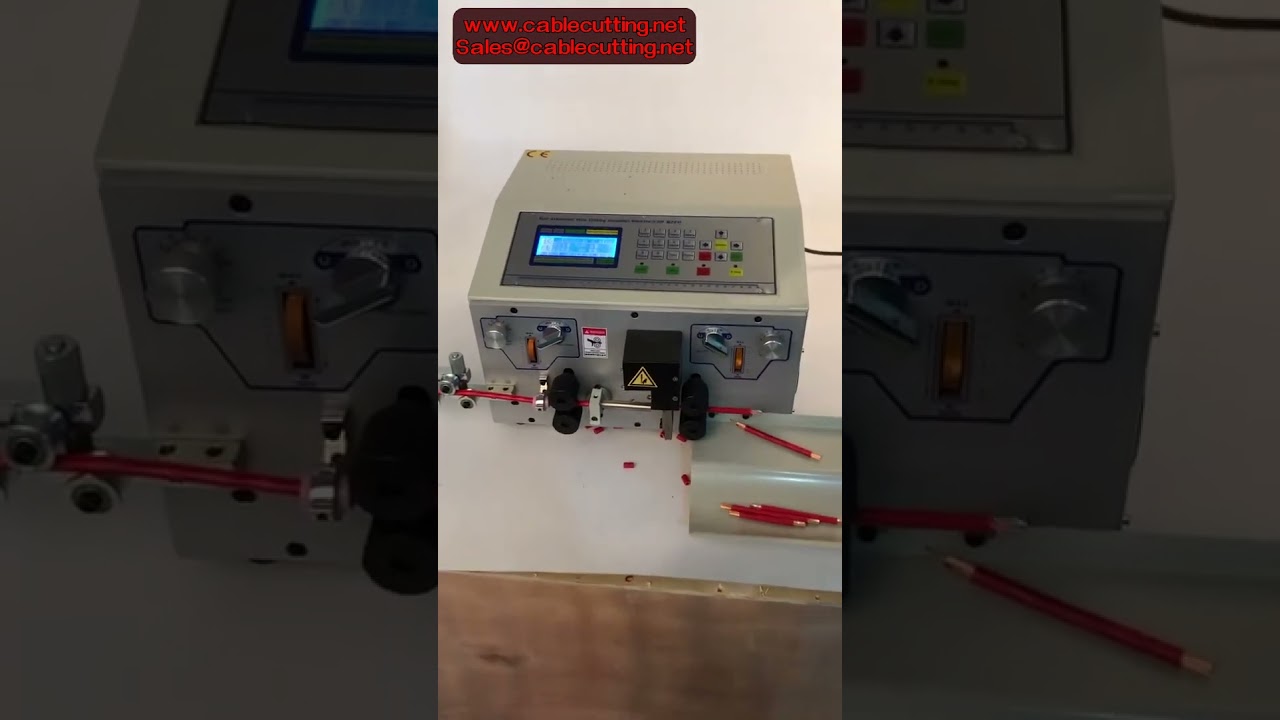 Máquina Automática de Decapar Fios 0,2-25mm² | Descascador de Cabos 4 Rodas com Tela de Chave