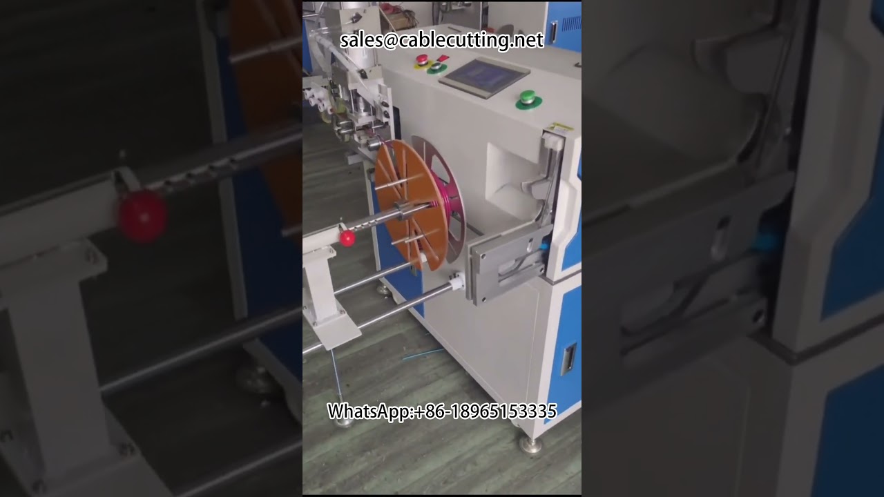 Máquina de Bobinar Cabos Automática: Contagem de Metros, Corte em Fileiras e Amarração