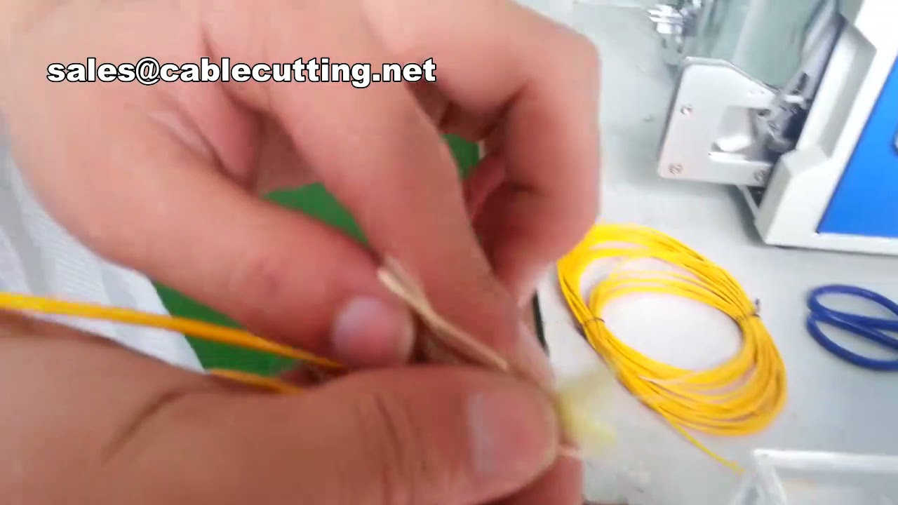 Máquina de Decapagem de Cabos de Fibra Óptica e Coaxial | Demonstração de Alta Precisão