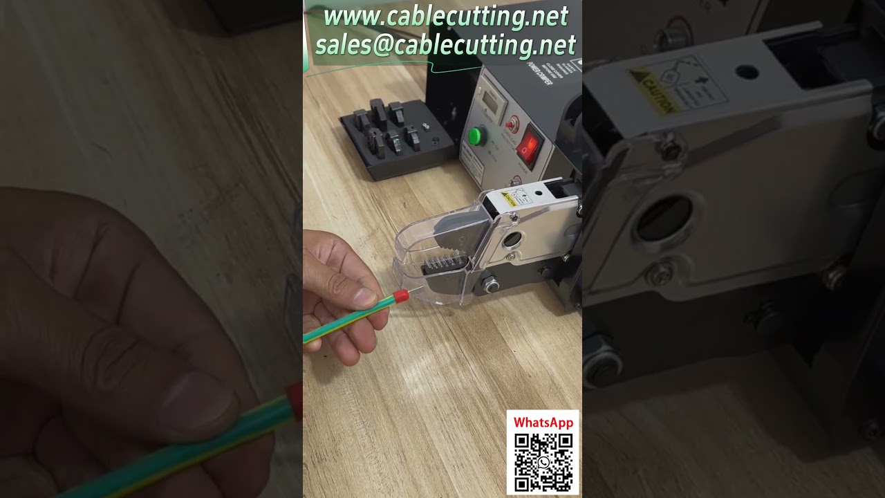 Máquina de Crimpagem de Terminais Elétrica - Corte, Decapagem e Crimpagem Integrados, Plug and Play #Automação