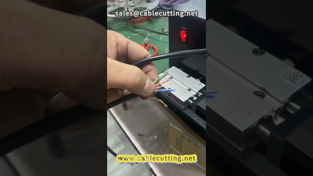 Máquina de Endireitar e Crimpar Cabo de Rede 104 | Conector RJ45 Automático