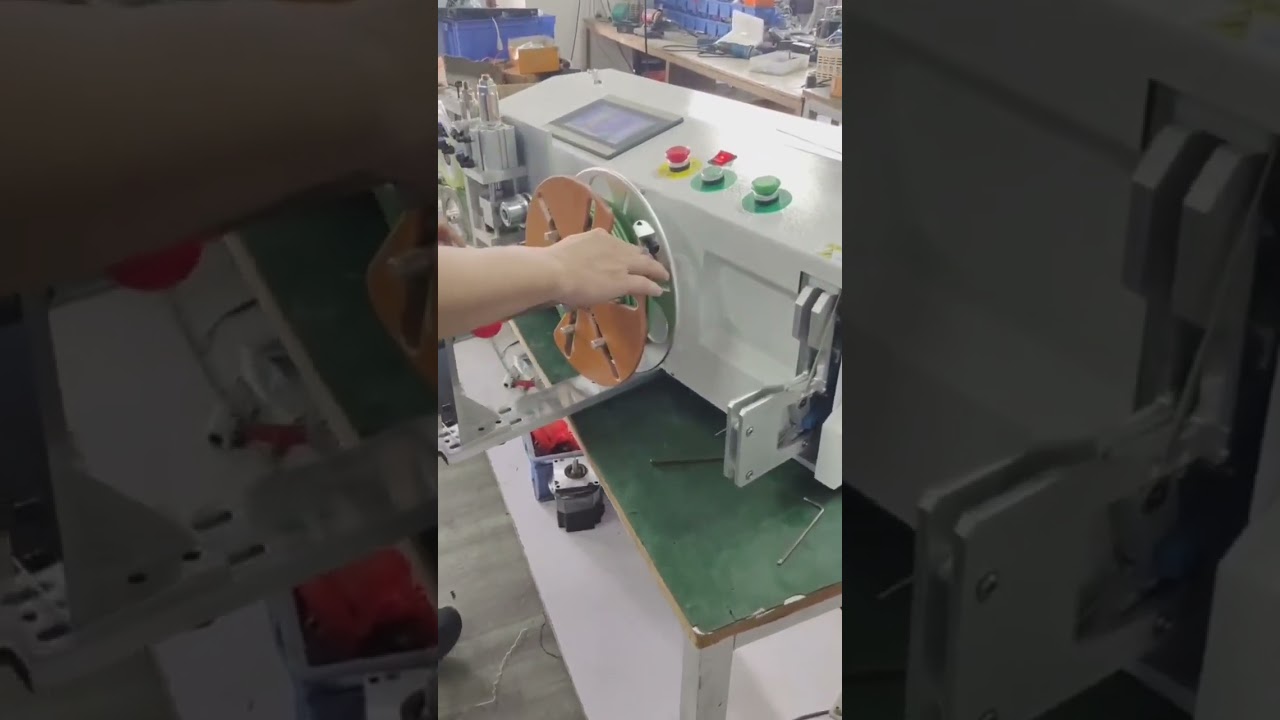 Máquina de Contagem, Travessia, Corte, Bobinagem e Amarração de Cabos Elétricos e Fios | Equipamento Industrial