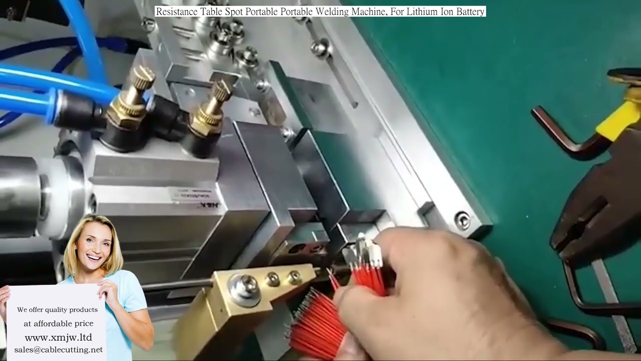 Máquina de Solda por Pontos Portátil para Baterias de Lítio – Mesa de Resistência Automatizada