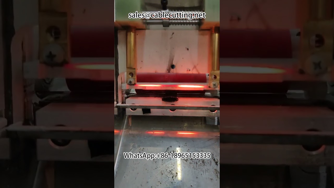 Máquina de Corte e Descascamento de Tubos Trançados de Nylon | Automação Industrial