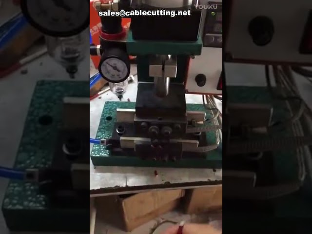 Máquina de Decapagem de Fios Vertical com Aquecimento Elétrico | Decapadora de Cabos Automática