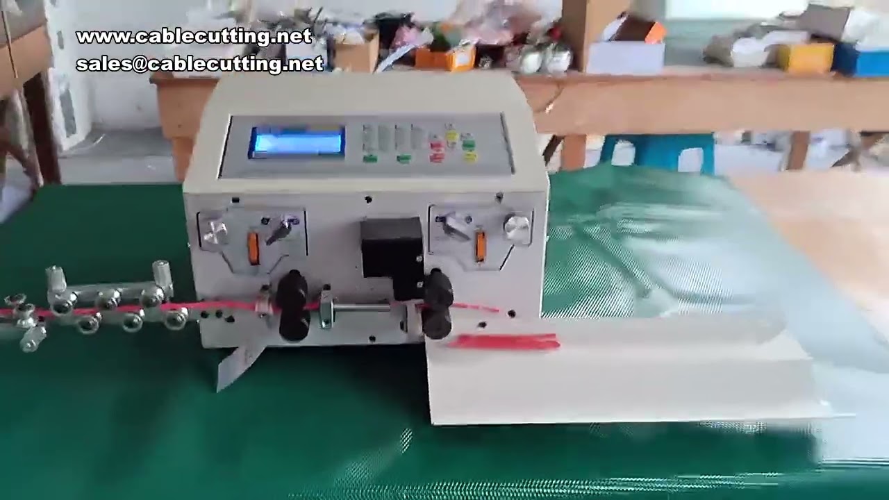 Máquina Automática de Decapagem e Corte Duplo para Fios 0,3-25mm² | 800W | Controle Computadorizado