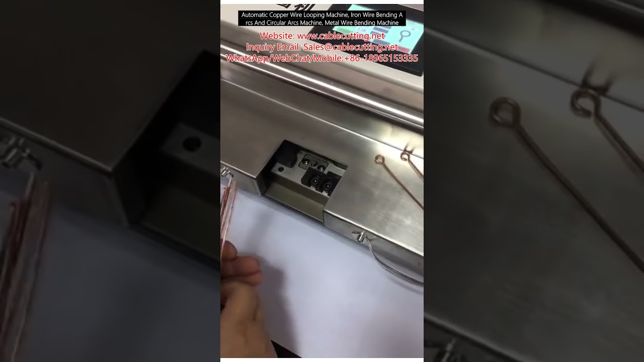 Máquina Automática para Laçar Fio de Cobre e Dobrar Arame de Ferro em Arcos e Círculos