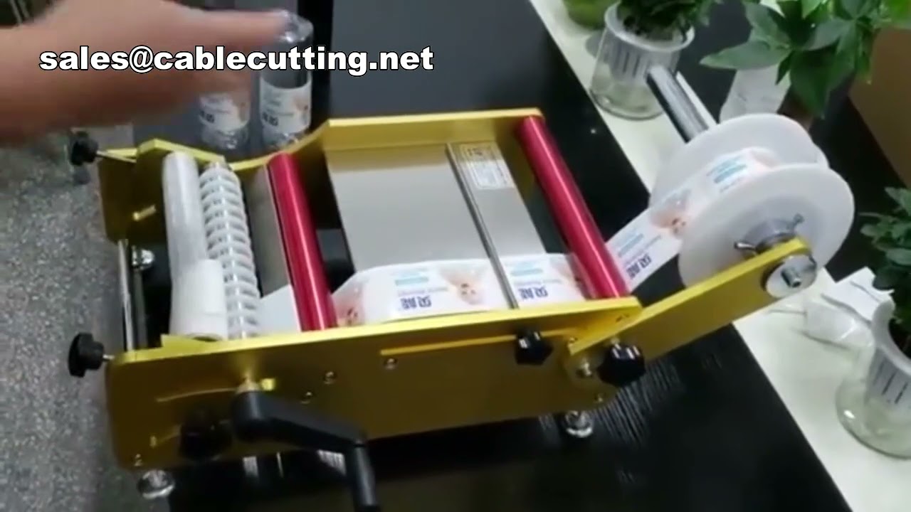 Máquina Rotuladora Manual para Garrafas Redondas - Rótulos Perfeitos com Facilidade