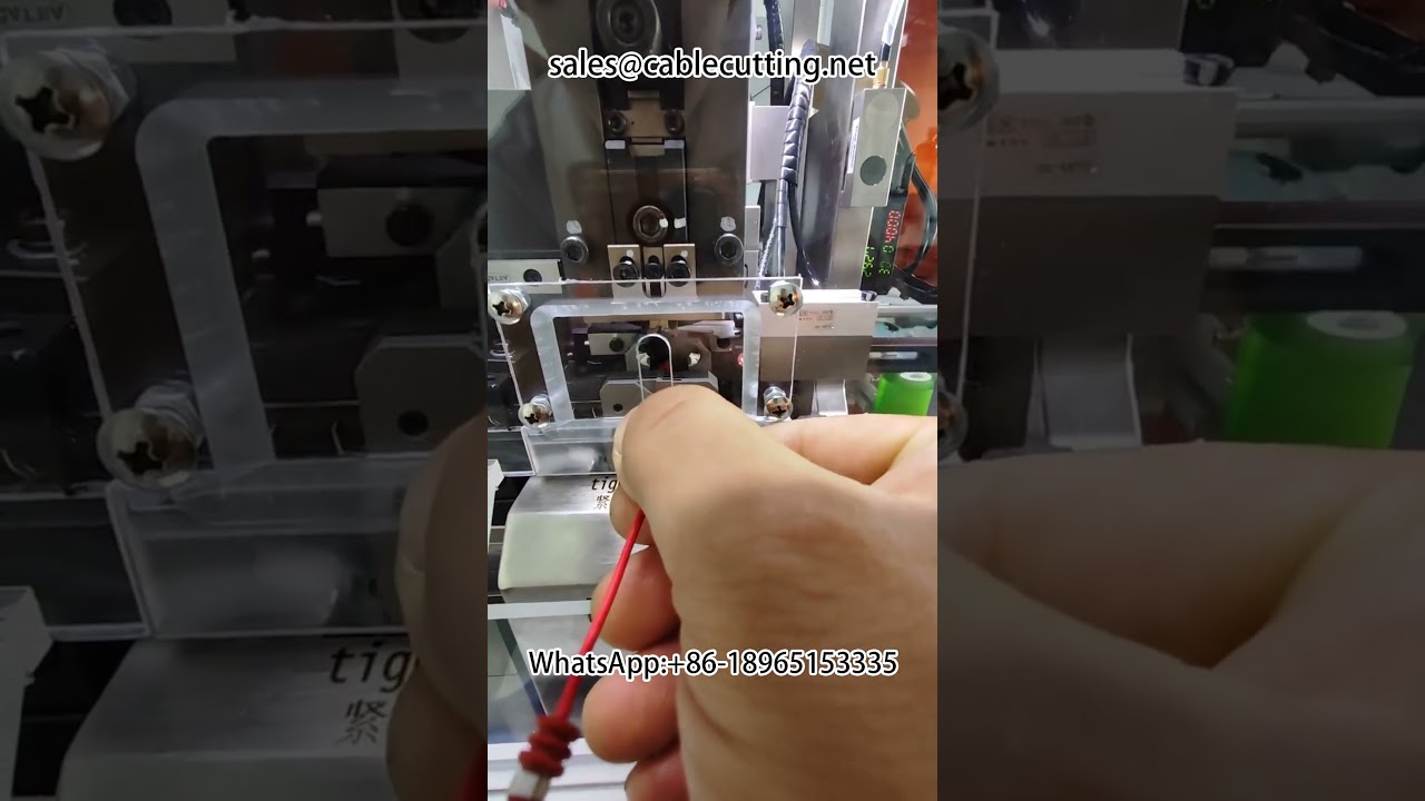Máquina de Decapagem e Crimpagem de Plugues à Prova d'Água #crimpingmachine