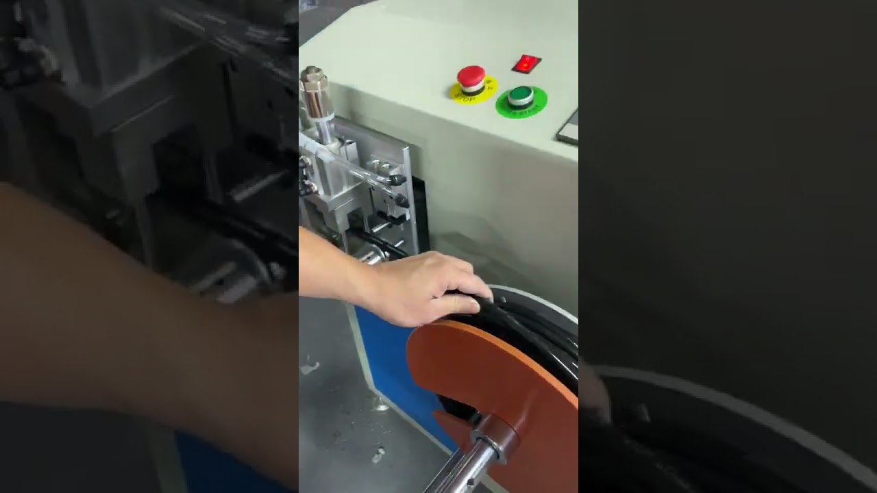 Máquina de Enrolar e Amarrar Cabos com Contagem de Metros - Corte Automático WPM-40-80