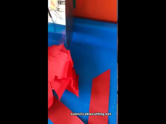 Máquina de Corte Ultrassônico para Fita de Ribon - Corte Trapezoidal Automatizado