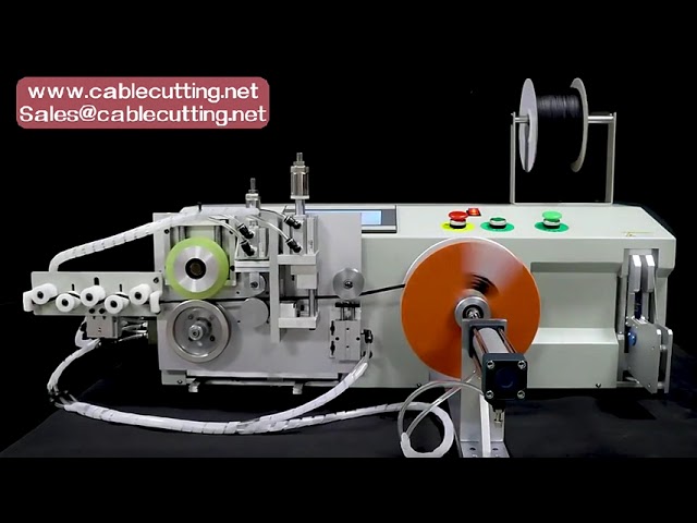 Máquina de Contagem, Corte, Bobinamento e Amarração de Cabos | Equipamento Automático de Enrolar e Amarrar