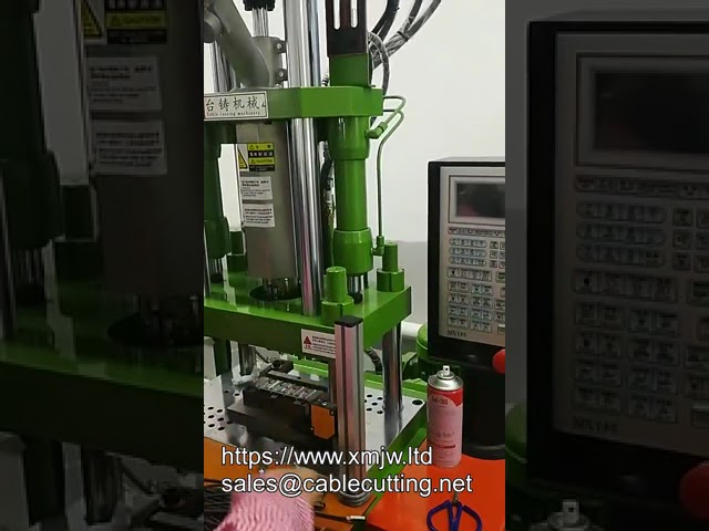 Máquina de Injeção Plástica Vertical Automática 250sth para Plugues de Cabo de Força
