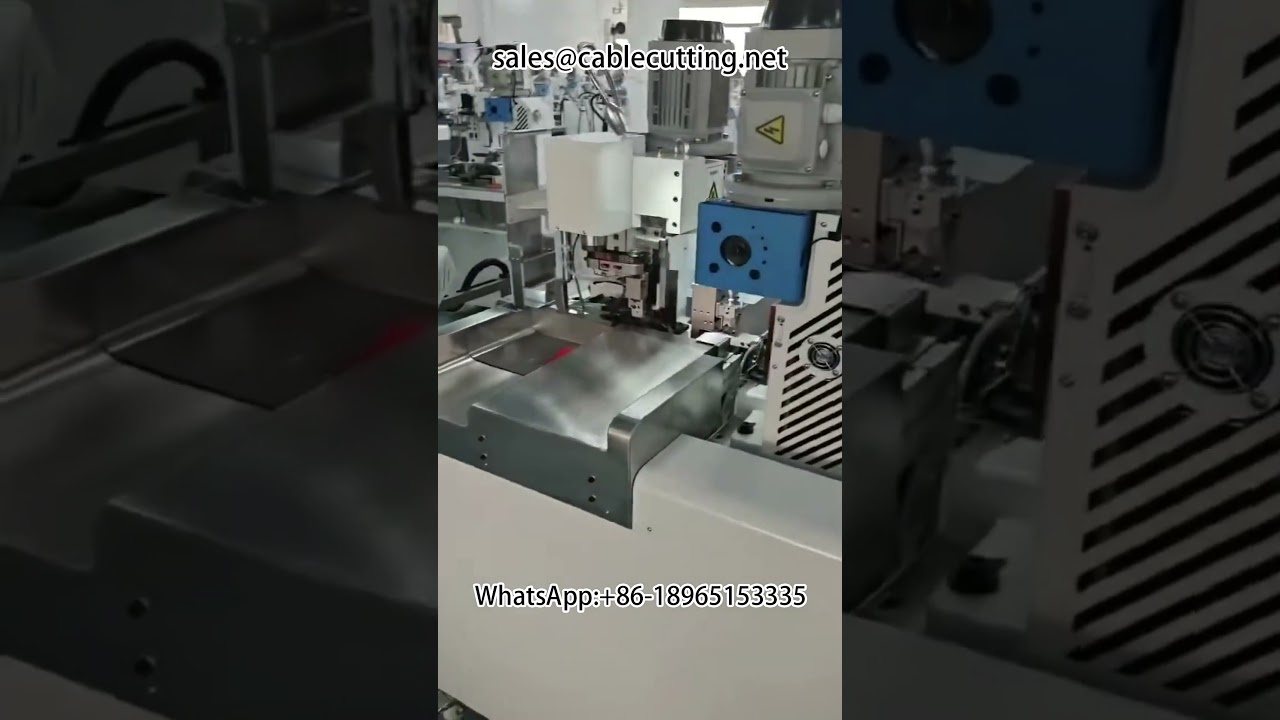 Máquina de crimpagem de dupla cabeça | Equipamento automático para chicotes elétricos