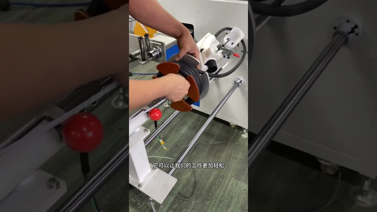 Máquina de Enrolamento para Cabos de Carregamento EV | Automação Industrial