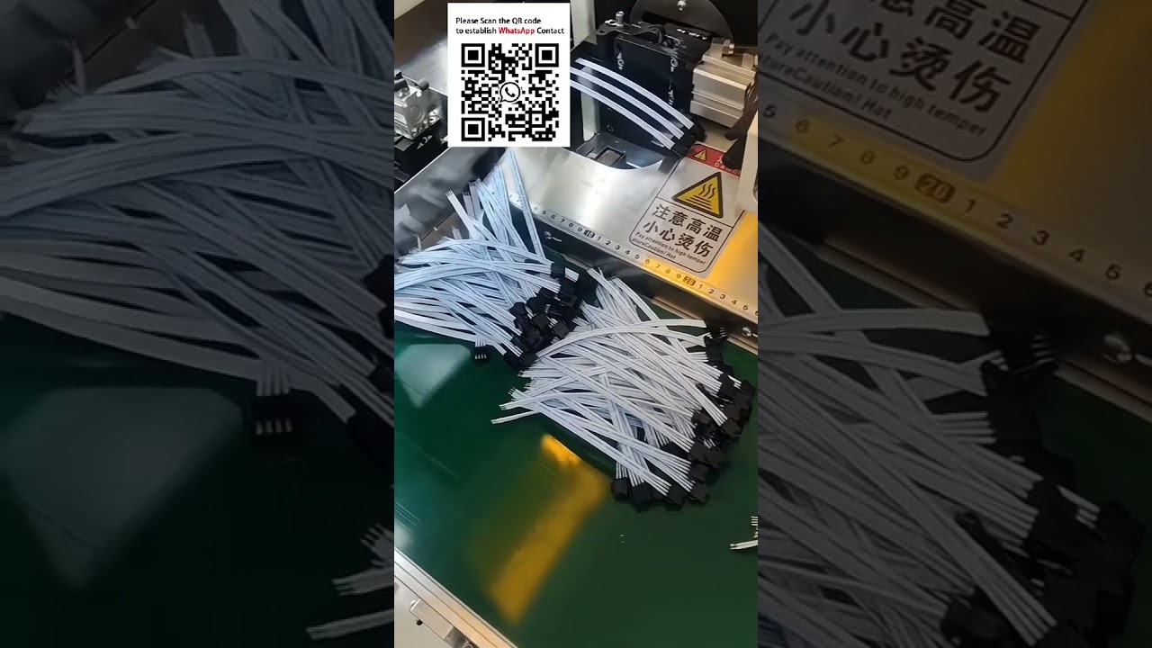 Custom Automatic Ribbon Cable Housing Insertion & Tinning Machine #Smart Manufacturing