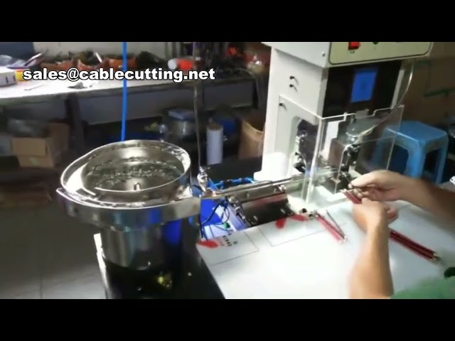 Máquina de Crimpagem de Disco Vibratório para Terminal Único | Cravadeira Automática Eficiente