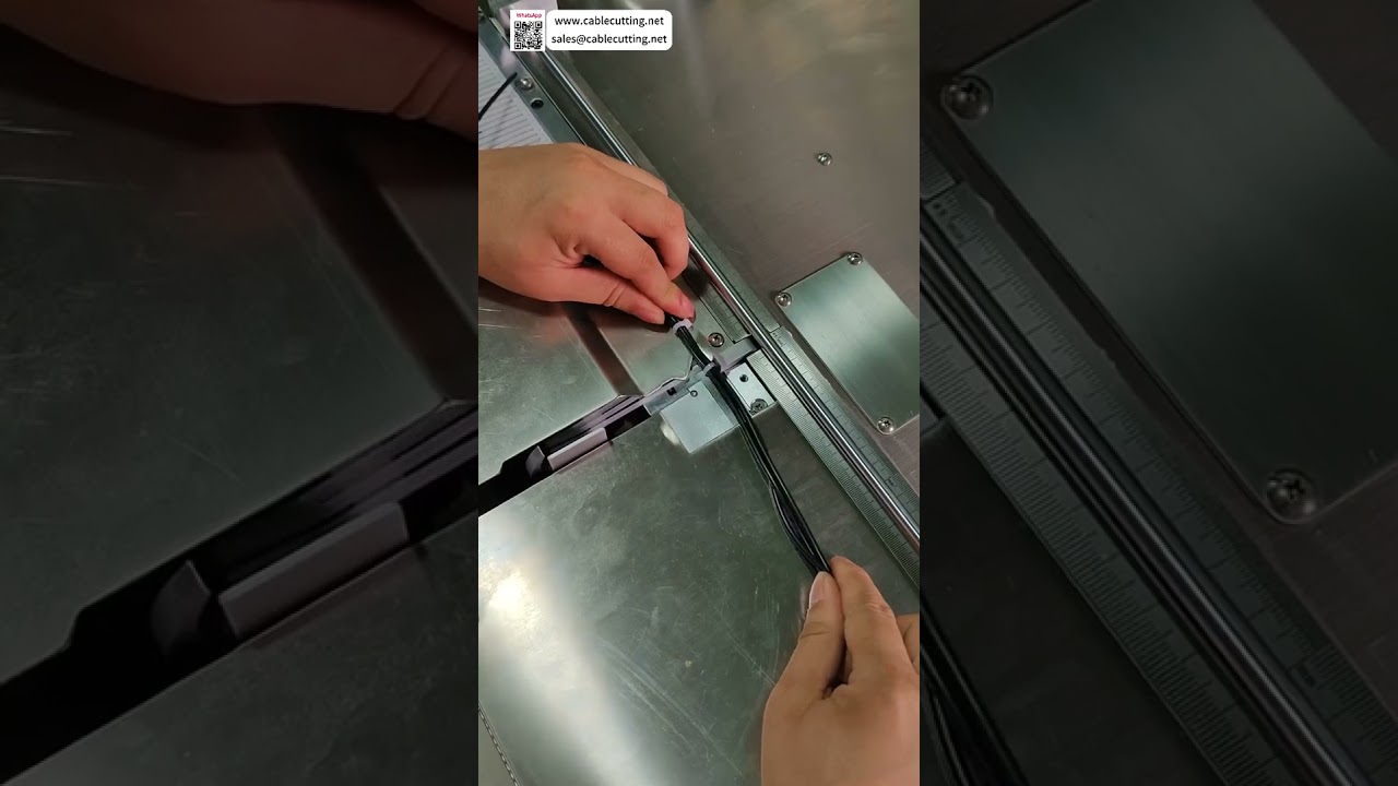 Máquina de Abraçadeiras de Nylon Automática - Alimentação e Travamento Rápidos para Amarração Contínua