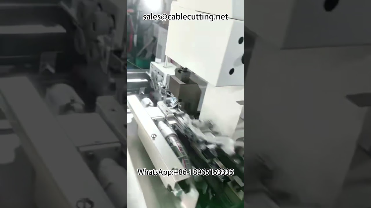 Máquina automática de crimpagem de terminais tubulares para grãos a granel – dupla cabeça