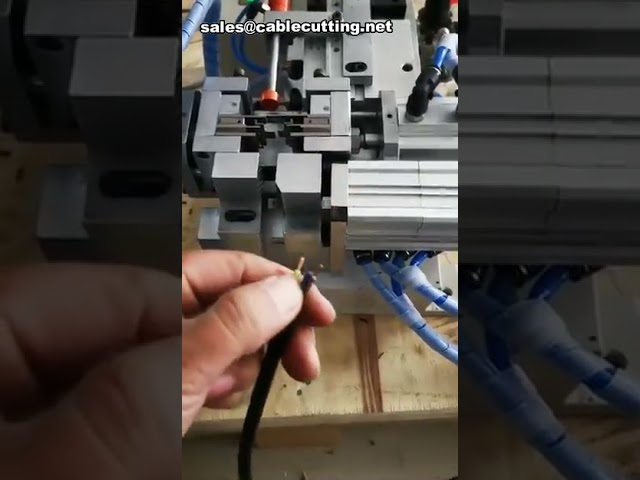 Máquina Pneumática Multifuncional de Corte e Descascamento de Fios