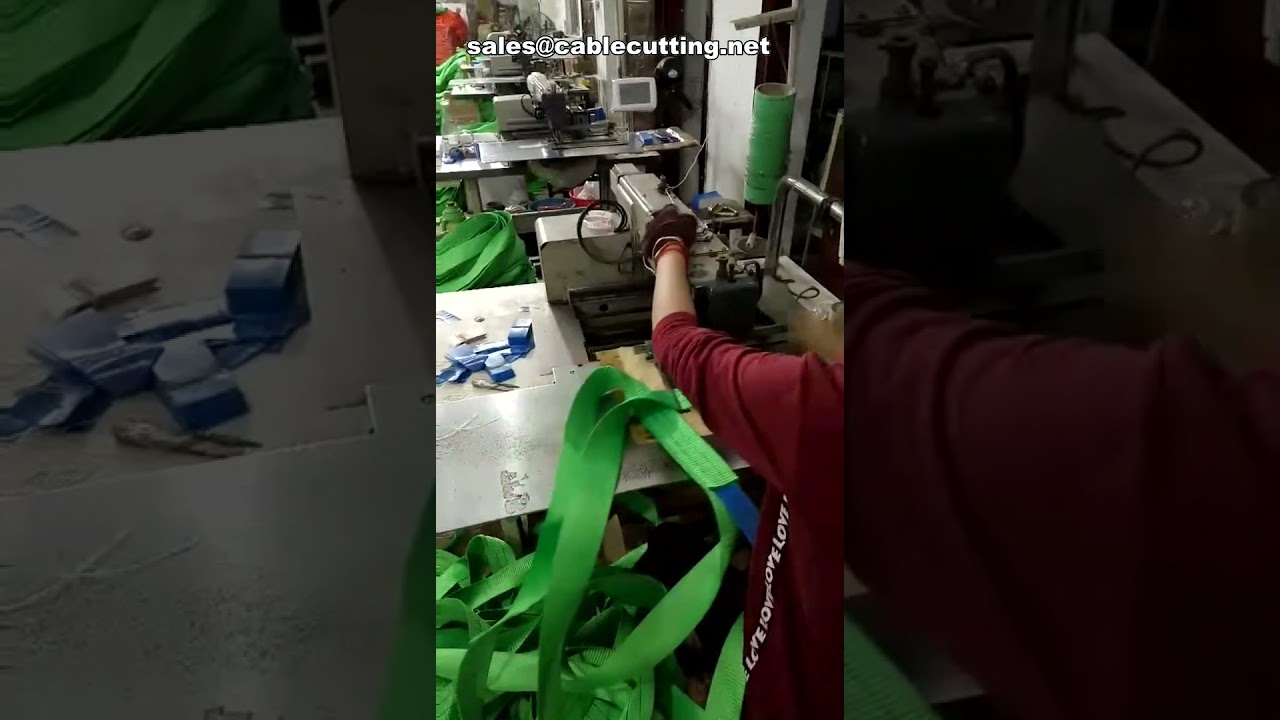 Máquina de Costura Automática Programável para Cintos de Segurança e Lingas de Alta Resistência